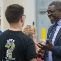Dean Ogundipe talking during reception 4